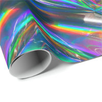 Iridescent Chrome Wrapping Paper
