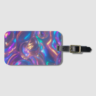 Iridescent Colorful Luggage Tag