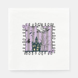 Iridescent Coquette Halloween Napkins