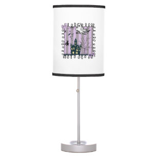 Iridescent Coquette Halloween Table Lamp