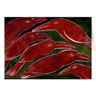 Iridescent Crows Cards