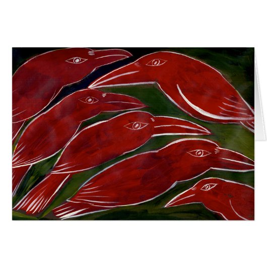 Iridescent Crows Cards (Front Horizontal)