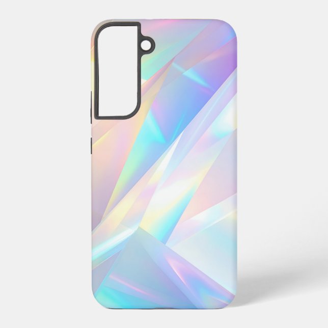 Iridescent Crystal Prism Holographic Design Samsung Galaxy Case (Back)