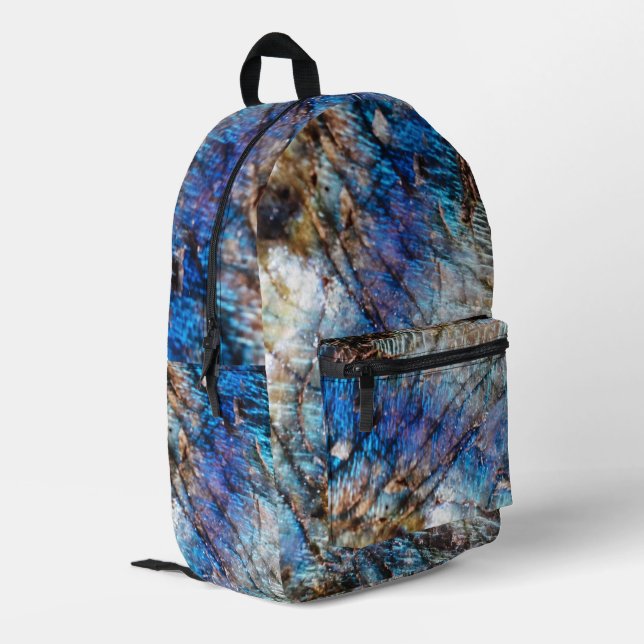 Iridescent Depths Printed Backpack (Back Corner Left)
