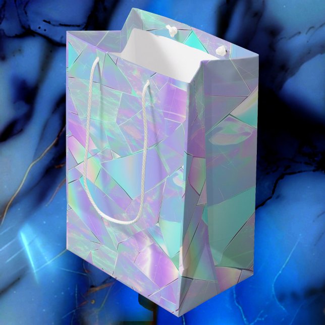 Iridescent Design for Anniversary Wedding Birthday Medium Gift Bag (Creator Uploaded)
