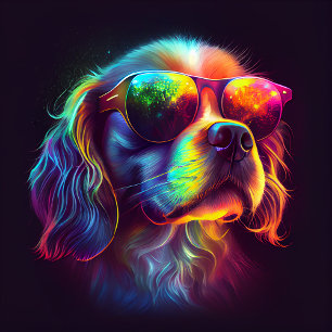 Iridescent Dog Sunglasses Shirt