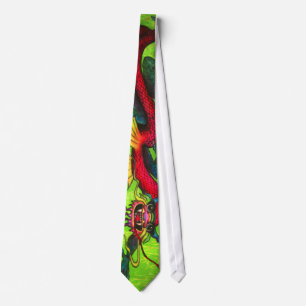 Iridescent Dragon tie