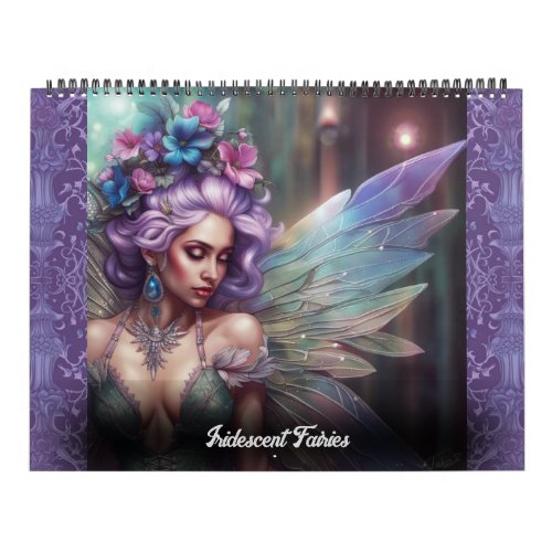 Iridescent Fairies by Ivy and Bat Art Calendar