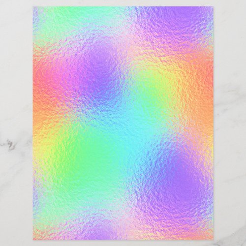 Iridescent Faux Foil Scrapbook Paper No 21