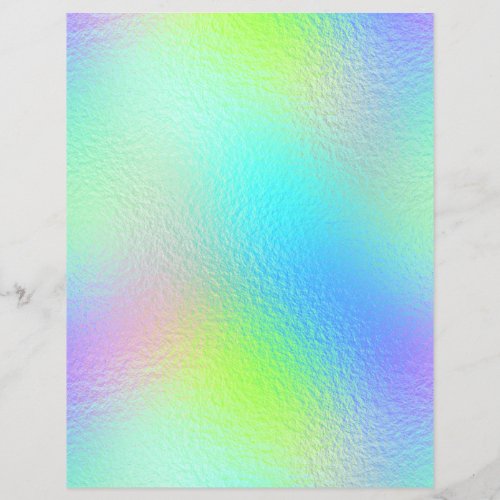 Iridescent Faux Foil Scrapbook Paper No 24