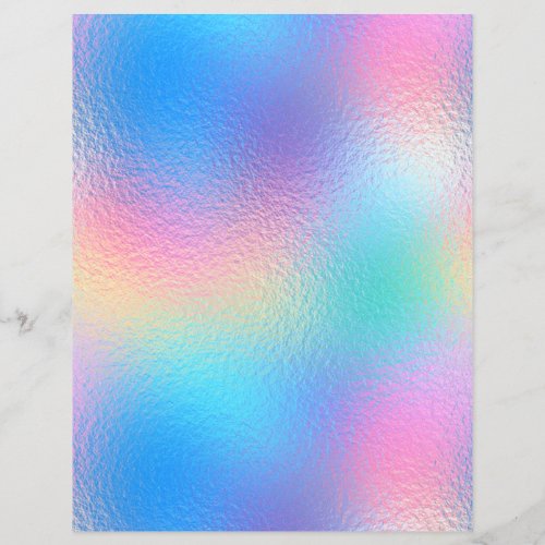 Iridescent Faux Foil Scrapbook Paper No 38