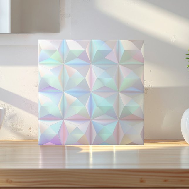 Iridescent Geometric 3D Square ID1178 Ceramic Tile (Creator Uploaded)