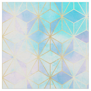 Iridescent Glass Geometric Pattern Fabric
