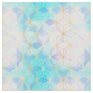 Iridescent Glass Geometric Pattern Fabric