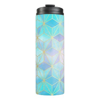Iridescent Glass Geometric Pattern