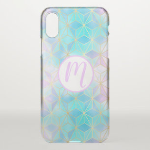 Iridescent Glass Geometric Pattern iPhone X Case