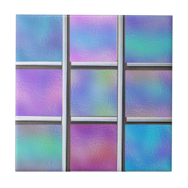 Iridescent Glass Metal Modern Ceramic Tile (Front)