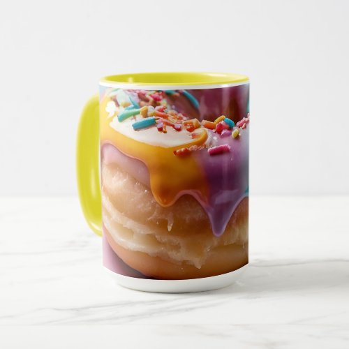 Iridescent Glaze Donut Mug Indulge in Every Sip Mug