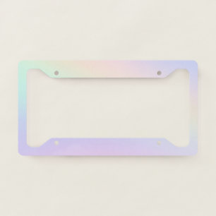 Iridescent Gradient License Plate Frame