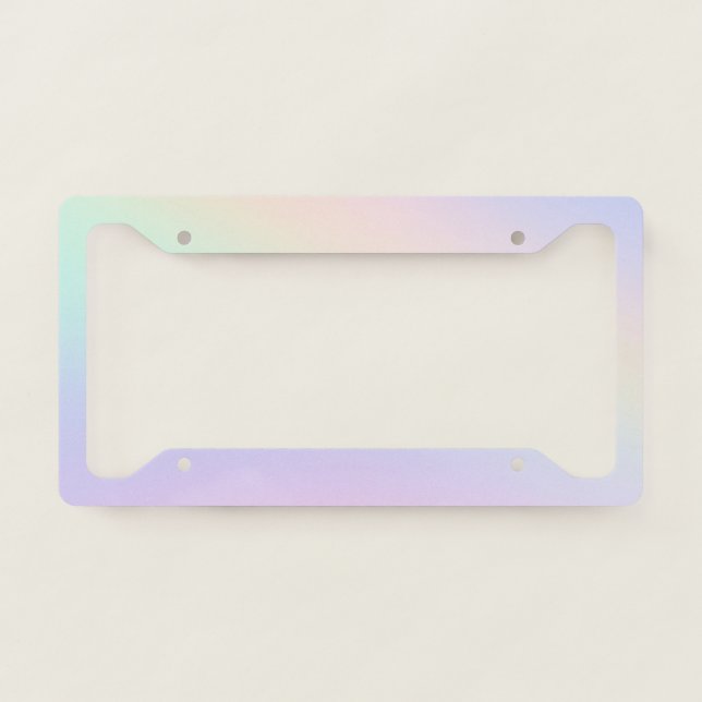 Iridescent Gradient License Plate Frame (Front)