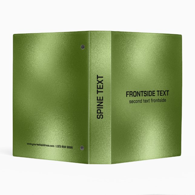 Iridescent Green Texture Mini Binder (Background)