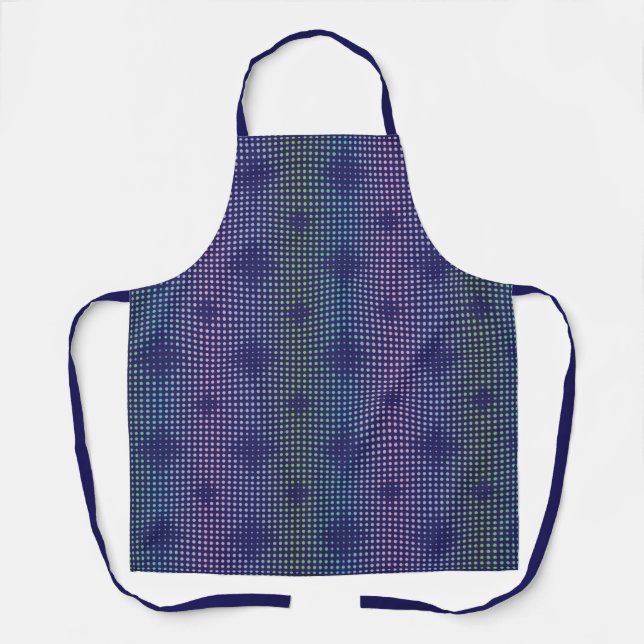 Iridescent Holographic Dots Pattern Apron (Front)