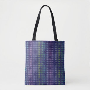 Iridescent Holographic Dots Pattern Tote Bag
