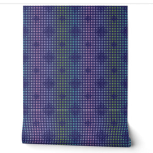 Iridescent Holographic Dots Pattern Wallpaper