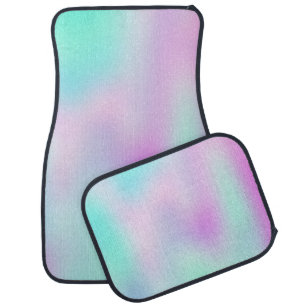 Iridescent Holographic Gradient Car Floor Mat