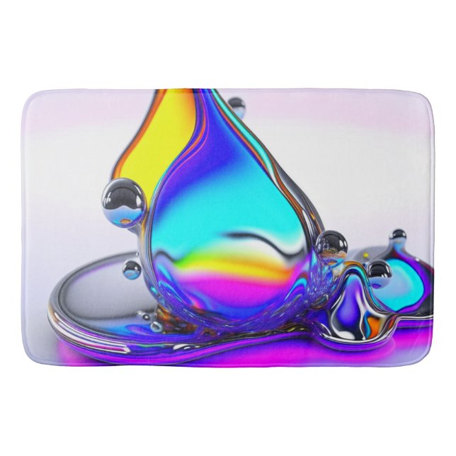 Iridescent Liquid Bath Mat (Front)
