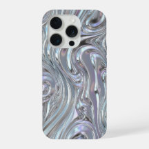 Iridescent Liquid Chrome Futuristic Y2K Metallic