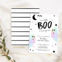 Iridescent Little Boo Ghost Halloween Birthday