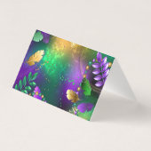 Iridescent mardi gras background with beads (Back)