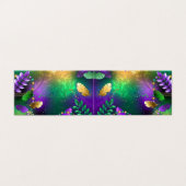 Iridescent mardi gras background with beads (Outside Unfolded)