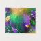 Iridescent mardi gras background with beads