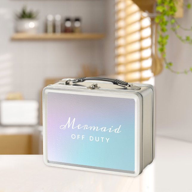 Iridescent Mermaid Personalized Metal Lunch Box (Creator Uploaded)