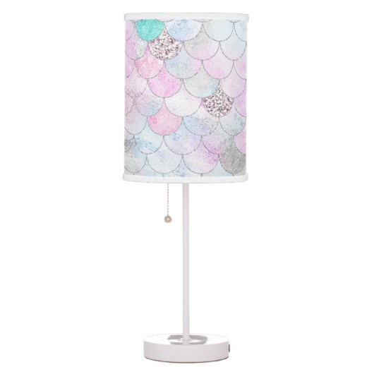Iridescent Mermaid Scales Table Lamp (Right)