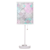 Iridescent Mermaid Scales Table Lamp (Left)