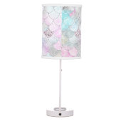 Iridescent Mermaid Scales Table Lamp (Back)
