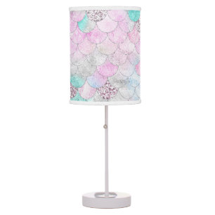 Iridescent Mermaid Scales Table Lamp