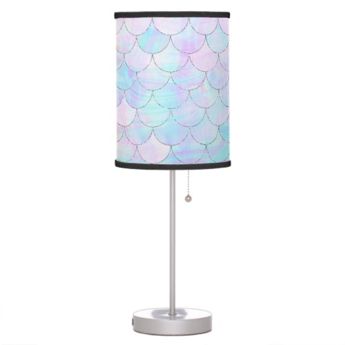 Iridescent Mermaid Scales Table Lamp