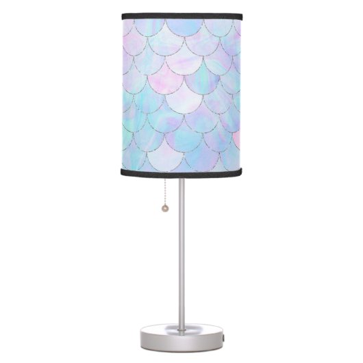 Iridescent Mermaid Scales Table Lamp (Right)