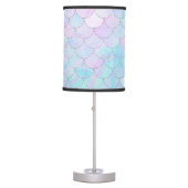 Iridescent Mermaid Scales Table Lamp (Front)