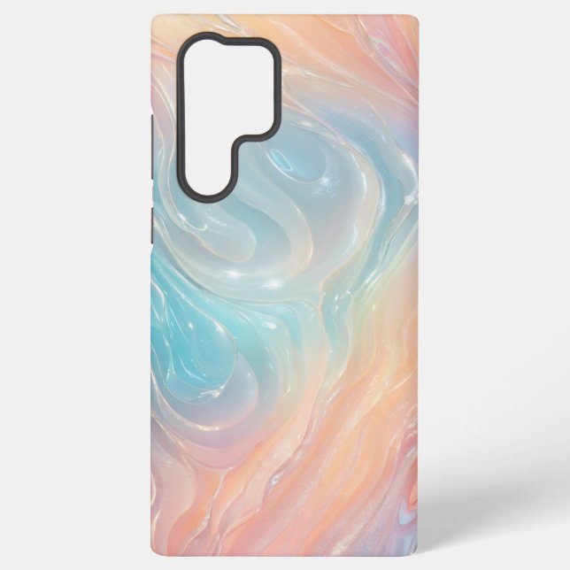 Iridescent Mermaid Waves Phone Case (Back)