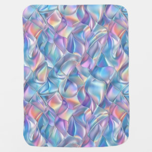 Iridescent Metallic 6 Geometric Baby Blanket