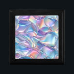 Iridescent Metallic 6 Geometric Gift Box<br><div class="desc">A blue,  orange,  gold and purple iridescent,  metallic geometric design perfect for a gift box.</div>