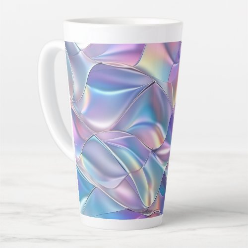 Iridescent Metallic 6 Geometric Latte Mug