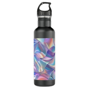 Iridescent Metallic 6 Geometric Stainless Steel Water Bottle