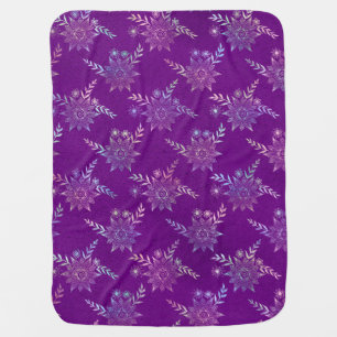 Iridescent Metallic Bohemian Unicorn Pattern Baby Blanket