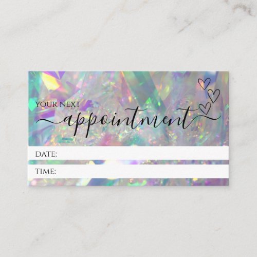 Iridescent Modern Professional Appointment Cards